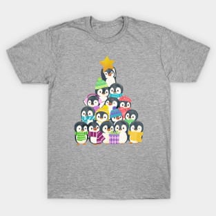 Baby penguins Xmas Tree T-Shirt